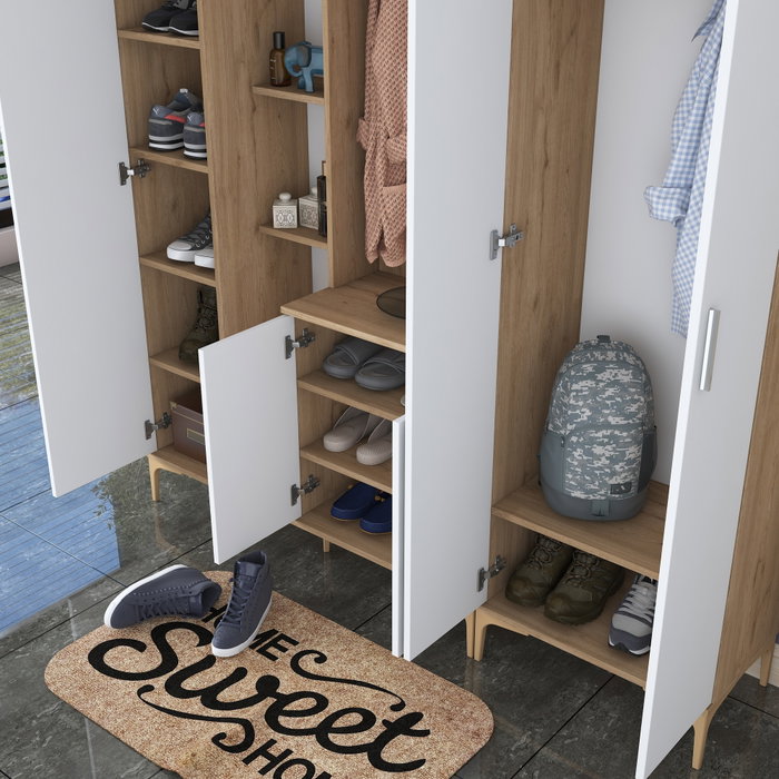 Hanah Home Recibidor EA129 - 2797 Nogal y Blanco